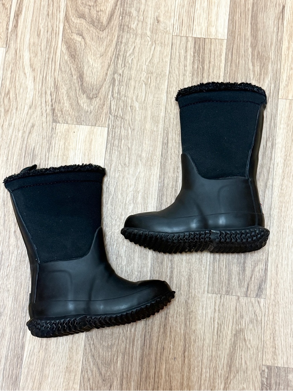 Hunter Kids Black Rainboots